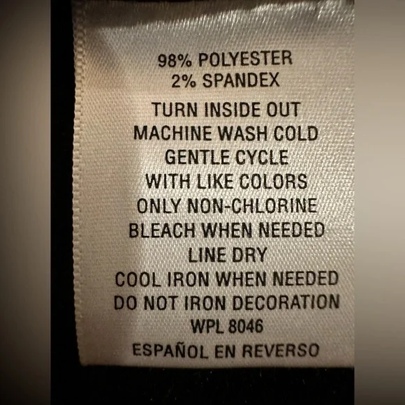 JM Collection Black Coat with Textured Design - Picture 5 of 5